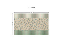 Table Cover | Sage Check | Premium Quality 4