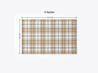 Table Cover| Tan Plaid | Premium Quality 3