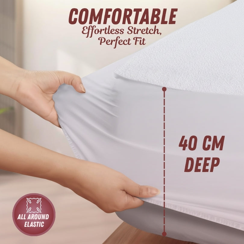 NUUN mattress protector care instructions label