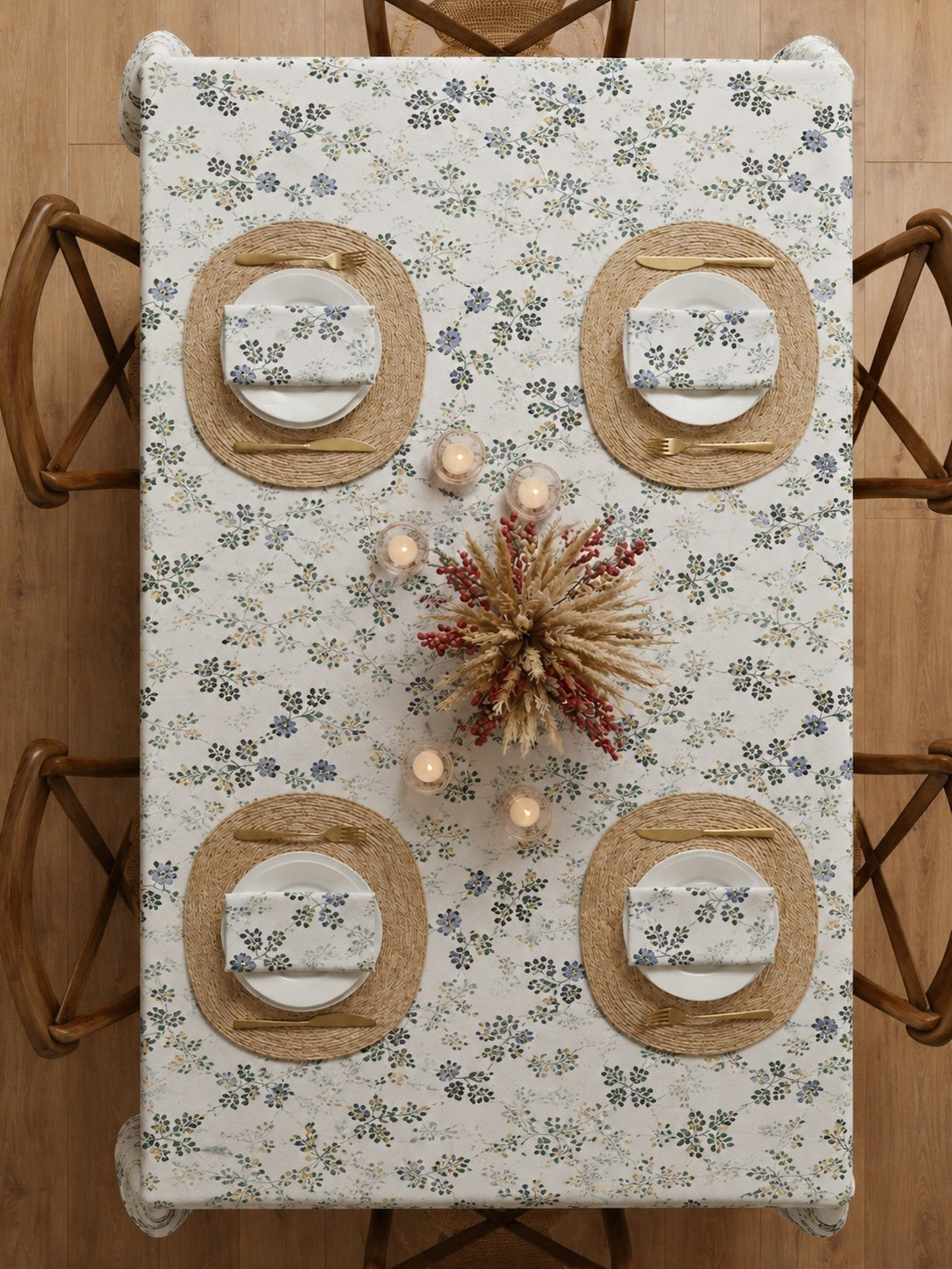 Table Cover | Blue Floral | Premium Quality