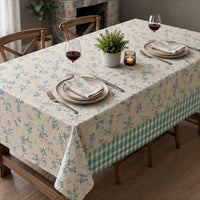 Table Cover | Sage Check | Premium Quality 1